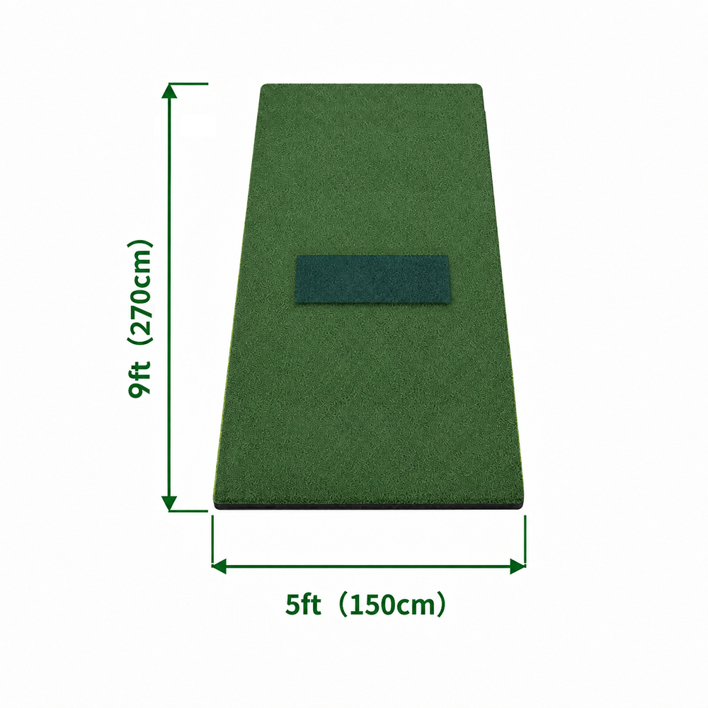Tapis de frappe de golf vert de 5 pieds x 9 pieds