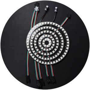 Ws2812 светодиодное кольцо Rgb волшебное кольцо для глаз ангела RGBIC DC5V кольцо в форме светодиодного модуля для дисплея машины украшения автомобиля - Product Image 4
