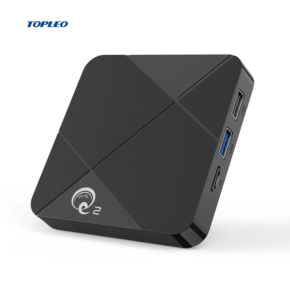 Android9.0 MINI Q2 RK3318 TV Box 4 GB RAM สนับสนุน YouTube Netflex HD 4 K Smart TV Box