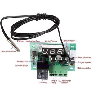 W1209 <strong>DC</strong> 12V Digital <strong>Temperature</strong> high precision <strong>temperature</strong> <strong>controller</strong> miniature <strong>temperature</strong> control switch board - Product Image 5