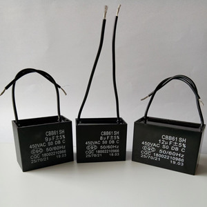 交流电容器2uf ~ 40uf 450v Cbb61双路电容器，带电线空调运行电容器中国制造商 - Product Image 5