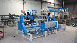 Fabrik preis Voll automatische Diamant-GI-Drahtgitter-Maschendrahtzaun-Webnetz-Zaun herstellungs maschine mit SPS-Kern komponenten - Product Image 3