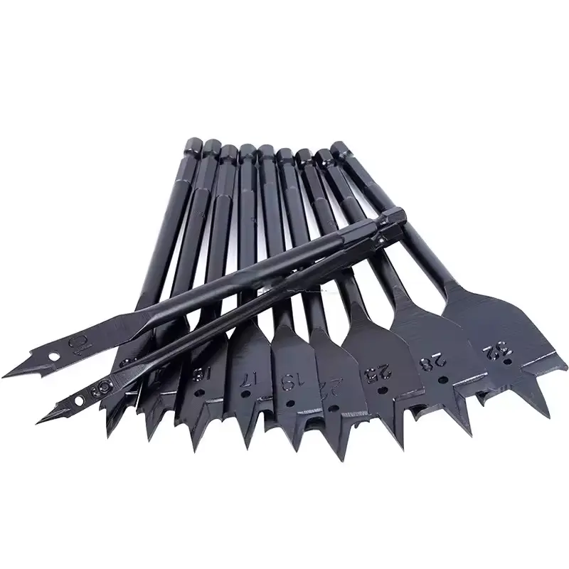 Perfactool Hot Sale Flat Wood Spade Drill Bit Center Gun Drill Bit with Black Oxide and Zinc Finish for Woodworking