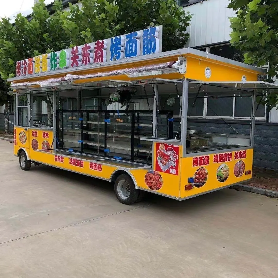 Bester preis mobiler kaffee burger truck elektrischer esswagen französisches gebäck schnellimbiss bus esswagen küche komplett ausgestattet