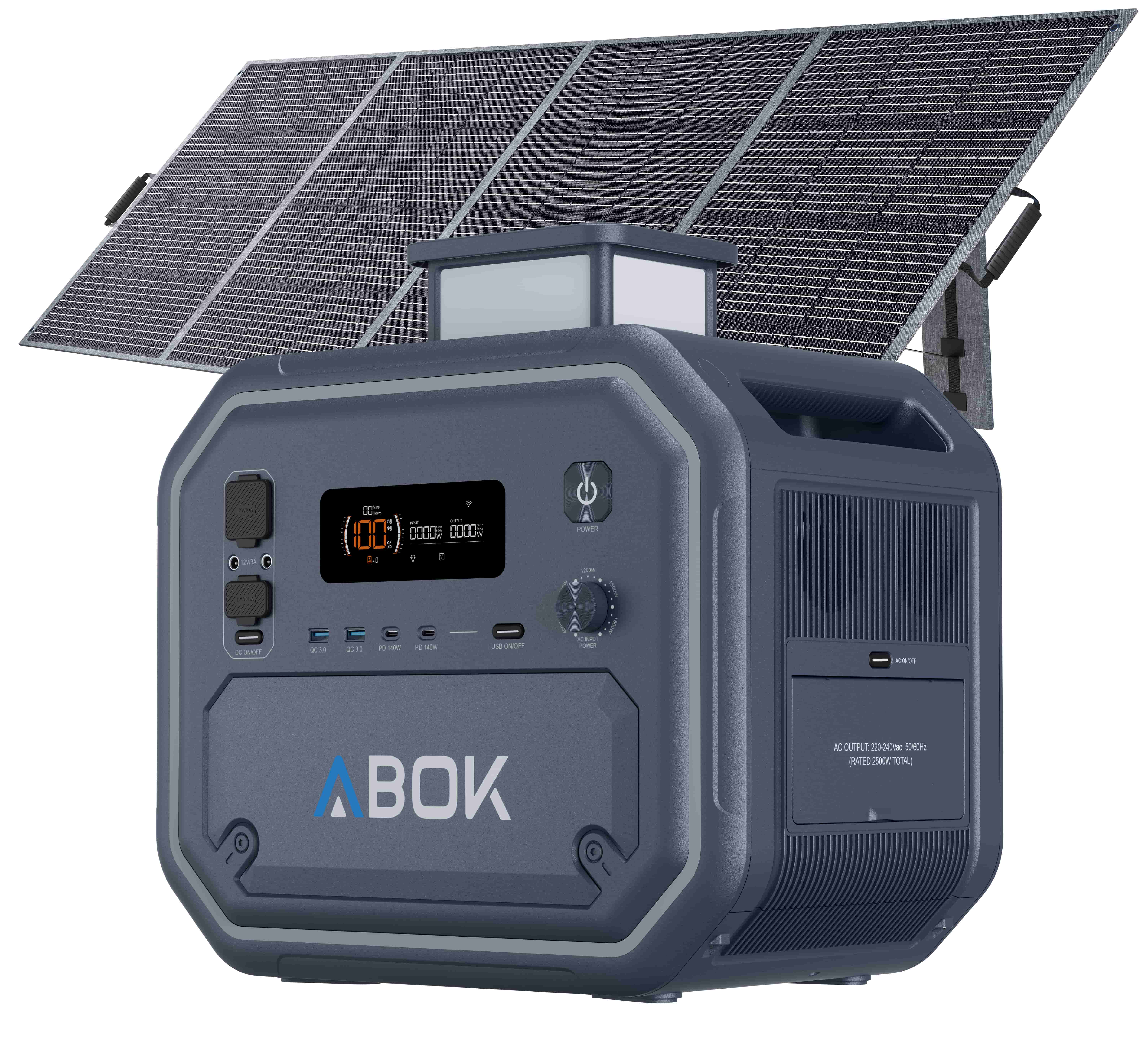 Ark2500 with 1 pc 400W Solar Panel