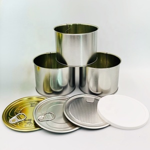 Lata de Metal vacía redonda ecológica, lata de lata Pop Top con etiquetado personalizado para nueces y granos/frijoles/cacahuetes y envasado de alimentos - Product Image 6