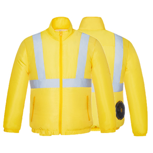 • جاكيت عمل خارجي للرجال ملابس ساخنة بدلة تكييف هواء تبريد مع مروحة تبريد تعمل بالبطارية - Product Image 5