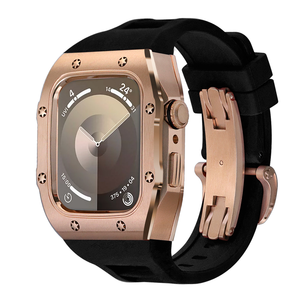 Rose gold-black