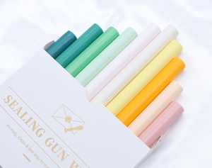 Tự dính sáp con dấu keo Súng sáp tem gói 10 gậy hộp tự làm đám cưới mời dễ thương dập - Product Image 1