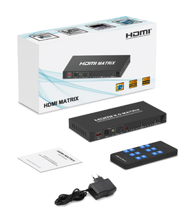 4K 60Hz HDMI True Matrix 4x2 HDMI True Matrix HIFIオーディオ、オーディオエクストラクターサポート7.1/5.1 Ultra HD 3DHDMIマトリックス - Product Image 6