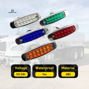 En çok satan 12V Led otomatik Side Marker lamba sinyali dönüş lambası 12 Leds çok renkli sinyal ışıkları kamyon otobüs için - Product Image 4