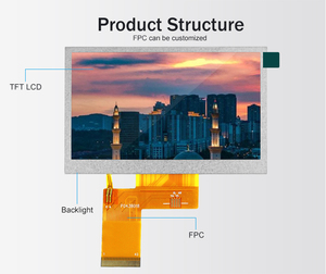 Touch Screen da 4.3 "800x480 pixel RGB 24 Bit ST7262E43 moduli Display LCD TFT da 4.3 pollici - Product Image 3