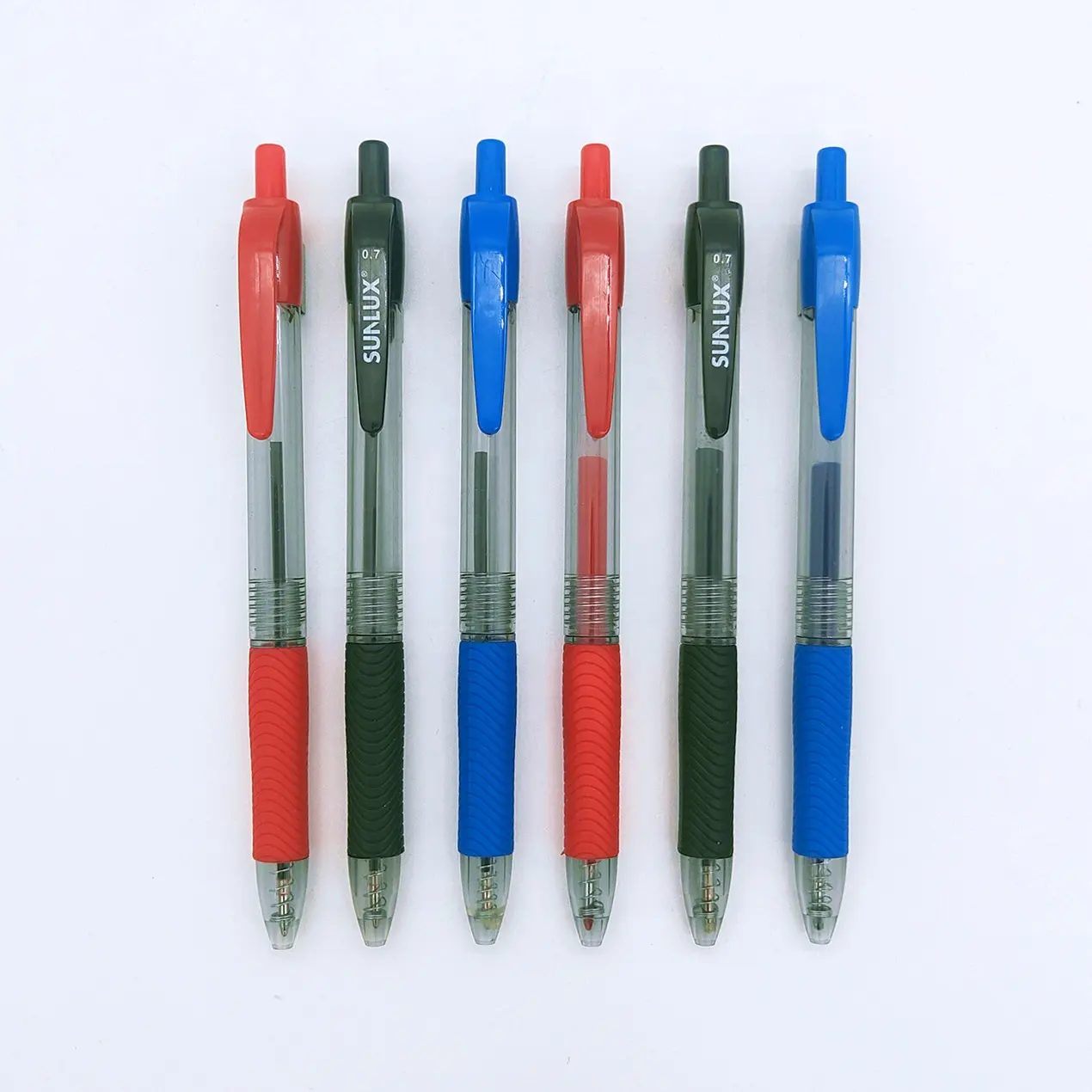 Zhejiang-bolígrafos de gel con tinta impresa, bolígrafos con clip de clic, promoción de color a granel, bolígrafo de etiqueta privada con logotipo personalizado