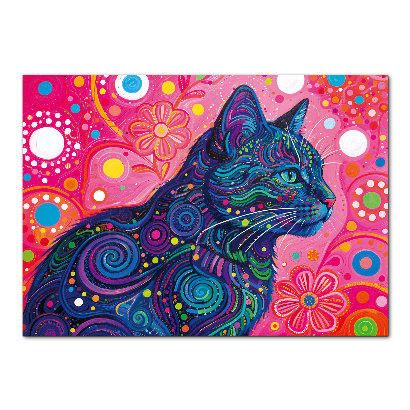 Chat psychédélique