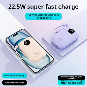 New Arrival Portable 10000mAh Bank Fast Charging 22.5W PD QC3.0 Digital Display <strong>Type</strong>-C <strong>Input</strong> Mobile <strong>Devices</strong> Includes Cable - Product Image 6