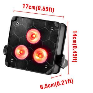 Rgbwa + UV LED PAR แบบไร้สาย3*18W สำหรับฉากหลังเวที DJ ปาร์ตี้งานแต่งงาน uplights พร้อม flightcase WiFi Battery DMX - Product Image 4