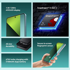 ใช้ขายปลีก1ชิ้นต้นฉบับใหม่ Mi Note 13 Pro 5G 6.67โทรศัพท์มือถือ "AMOLED Snapdragon 7S Gen 2กล้อง200MP 5100mAh 12 + 512GB - Product Image 3