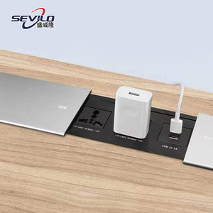 Многофункциональная Выдвижная розетка из алюминиевого сплава с двумя Usb-портами для зарядки - Product Image 5