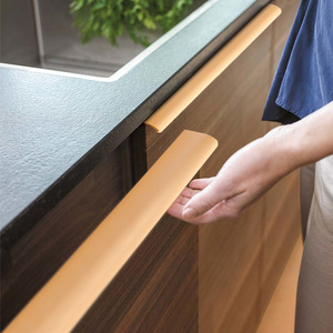Aluminum Contemporary Drawer Edge Pulls Furniture Hardware Finger Cabinet <strong>Handle</strong> Furniture <strong>Handle</strong> & Knob