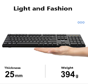 Venta al por mayor de fábrica, juego de teclado y ratón inalámbricos para oficina de negocios, ordenador portátil, luz 2,4G, combo de teclado y ratón - Product Image 3