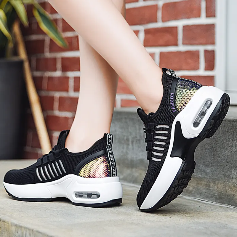 2023 nuova fabbrica di scarpe designChina personalizza il tuo logo scarpe da corsa sportive con cuscino d'aria per uomo
