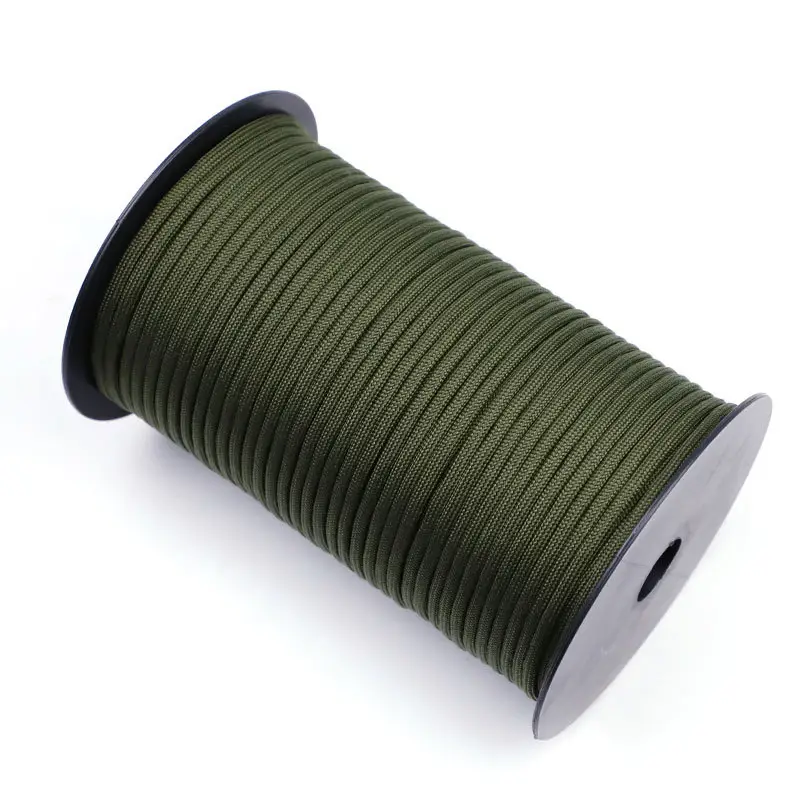 Paracord 4mm 9core per corda da arrampicata da campeggio, bobine da 100m corda di nylon tactical paracord 550