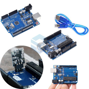 1 Set UNO R3 scatola ufficiale ATMEGA16U2 + Chip MEGA328P per UNO R3 scheda di sviluppo + cavo USB