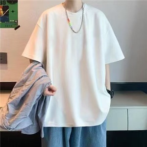 2025年夏新着メンズ半袖Tシャツ半袖オールマッチ香港スタイル流行ブランドTシャツ