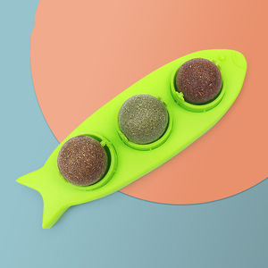 Wholesale 3 in 1 <strong>Catnip</strong> Snack Cat Toys Natural <strong>Catnip</strong> Rotating Interactive Cat Toy Fish Shape <strong>Catnip</strong> Ball Toy - Product Image 4