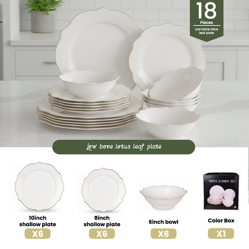 18 pièces Style 4 blanc