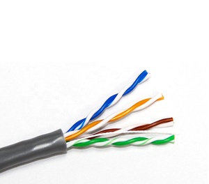 Venta caliente CAT5E 24AWG 4 pares de cable de conexión de cobre/CCA CAT5E UTP / FTP / SFTP Cable de red Lan - Product Image 1