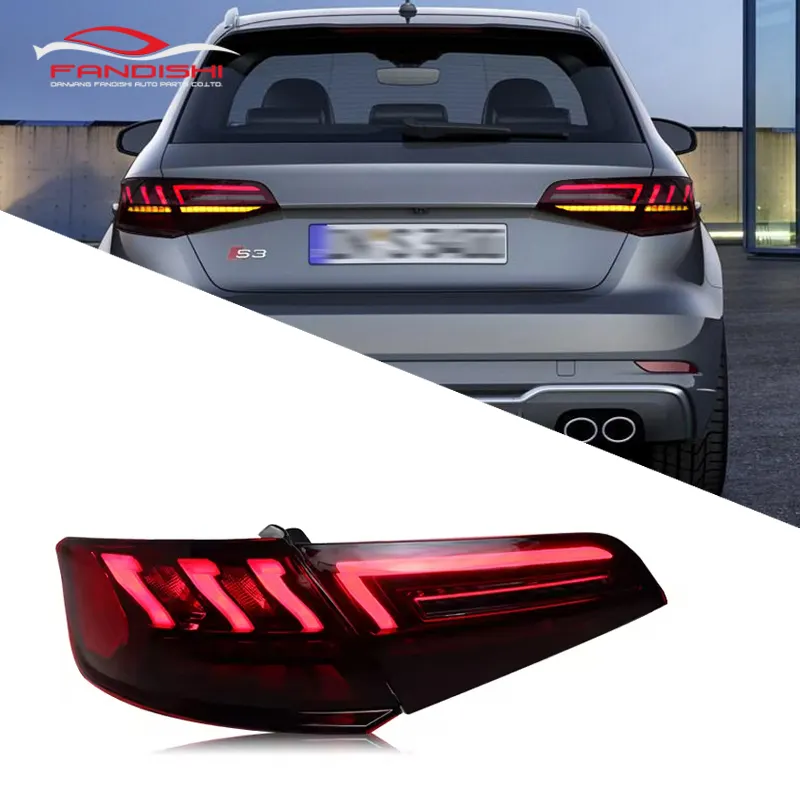 Update Neustil modifiziertes LED-Rücklicht Rückleuchte für Audi A3 Sportback 2013-2020 Rücklicht Rückleuchte Rücklicht Rücklicht