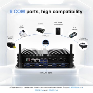 Industrial Mini PC with Wifi5 BT4.2 Triple Display Fanless Intel Core I5 I7 6 COM Embedded <strong>Computer</strong> in Stock