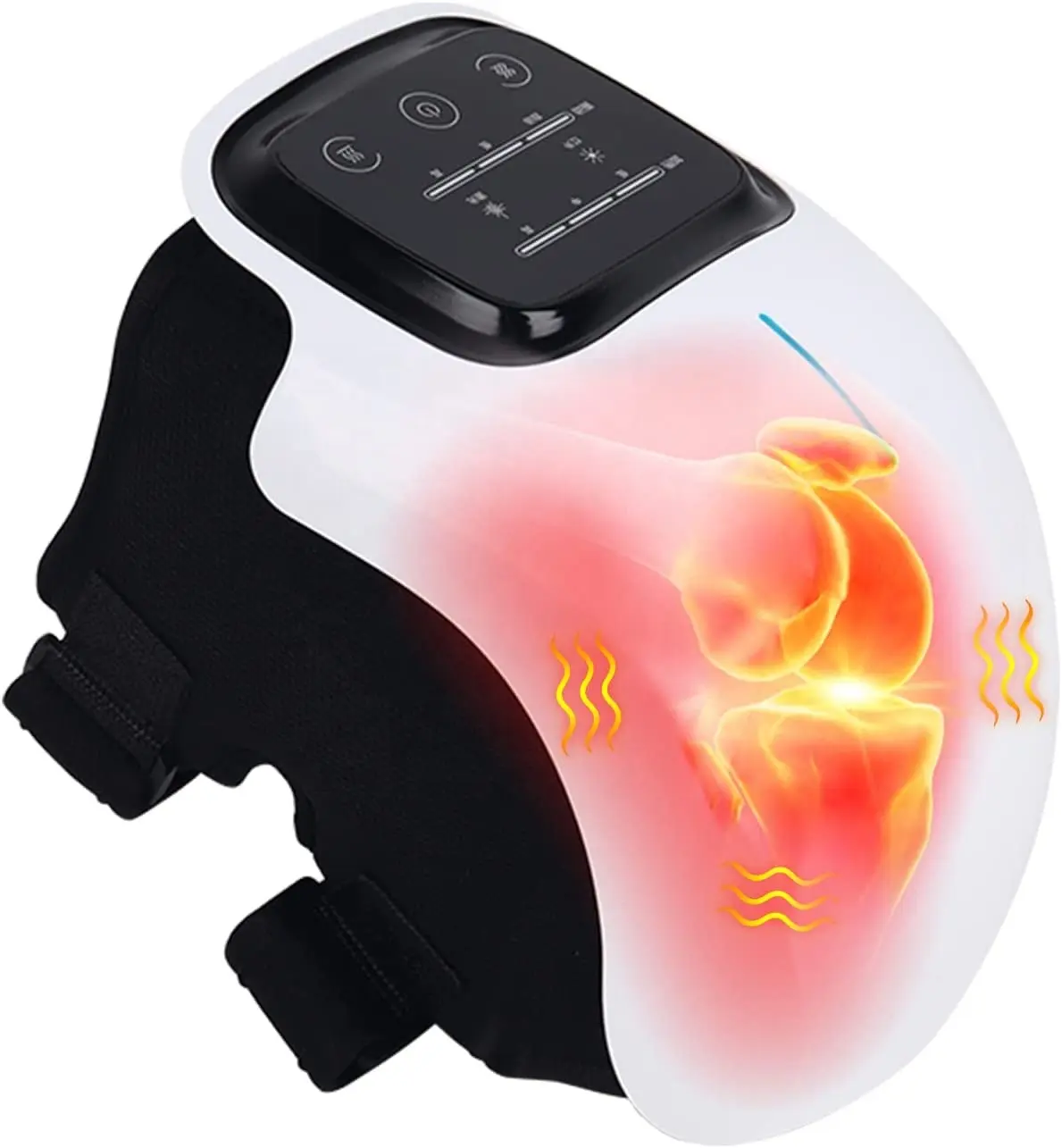LED-Touchscreen-Infrarot-Knie massage gerät Schmerz linderung Vibrierende Heizung Elektrisches Knie massage gerät