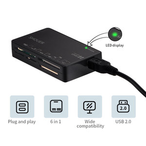 Çin üretici özelleştirilmiş toptan yüksek kalite hız çok 6 In 1 adaptörü Usb Sim Usb kart okuyucu Tf Tf tflash için - Product Image 6