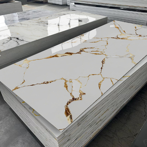 Qualità premium prefabbricata rivestimento interno di marmo foglio di plastica pvc pannelli di parete filippine - Product Image 3