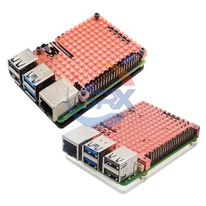 Himbeer Pi5 Generation 4B Reines Kupfer Kühlkörper gehäuse Himbeer Pi5 Kühlkörper Senden Sie das Thermoklebstoff-Installation werkzeug - Product Image 1