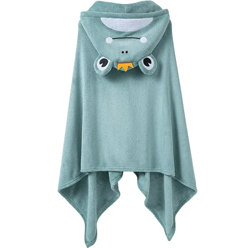 Asciugamano morbido per bambini indossabile doccia corpo felpa con cappuccio Poncho con cappuccio bambini asciugamano con cappuccio per bambini