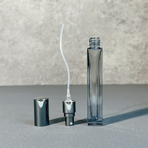 Hot bán thử nghiệm nhỏ 3ml 5ml 10ml chai màu xám với bạc cap rỗng tốt sương phun áp lực dày chai nước hoa - Product Image 3