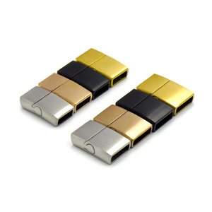 不锈钢手链扣皮革手镯珠宝制作工厂绳索端盖扣闭合Diy配件发现 - Product Image 3
