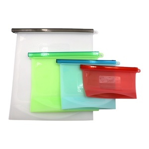 Bolsa ziplock de almacenamiento para congelador de grado alimenticio, libre de BPA para microondas, con logotipo personalizado, 500ml, 1000ml
