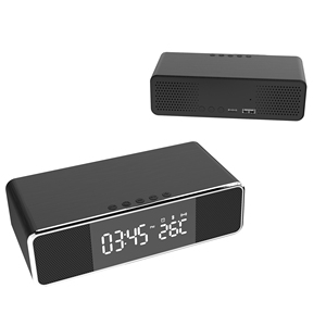 Smart Phone Custom Logo 10W Quick Wireless Charger mit LED Digital Alarm Clock