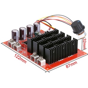 Controlador de velocidad del <span class=keywords><strong>Motor</strong></span> de alta potencia DC 10-50V 60A <span class=keywords><strong>PWM</strong></span> RC controlador Módulo 12V 24V 48V 3000W cable de extensión con interruptor - Product Image 5