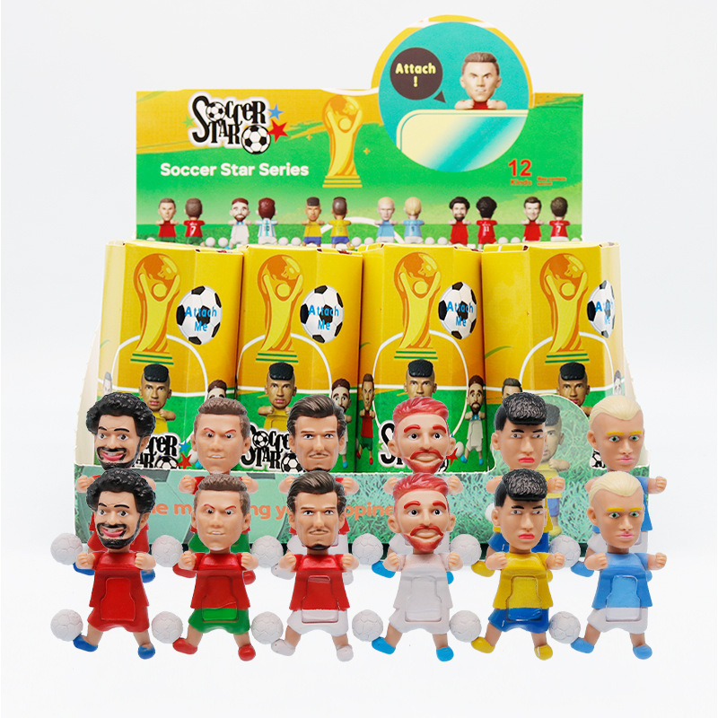 Football star figurine 12-piece set-unboxed