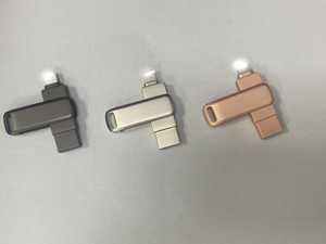 2ใน1 USB หมุนได้3.0 USB แฟลชไดรฟ์พวงกุญแจ1TB USB แฟลชไดรฟ์ USB สายฟ้า2TB 2TB USB แฟลชไดรฟ์ไลท์นิ่ง - Product Image 2