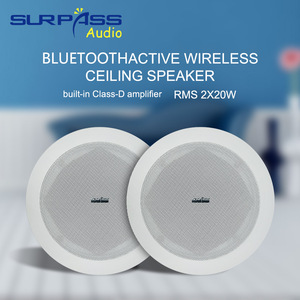 Active Wireless Ceiling Speaker Built-in Class D <strong>Amplifier</strong> in Wall 5.25'' Powered Pro Loudspeaker in Pair - Product Image 2