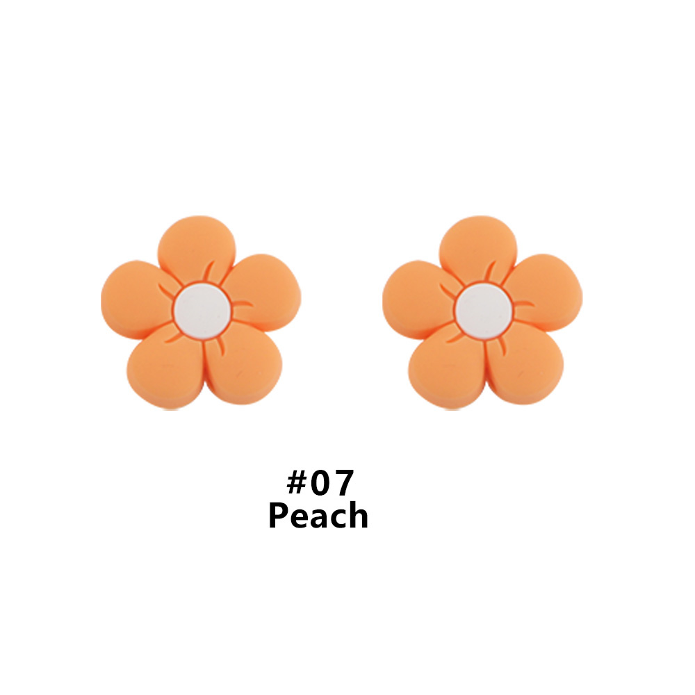 Perle focale fleur Pêche SA207