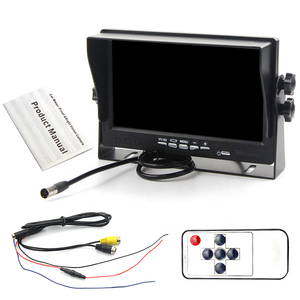 Soporte en U para pantalla táctil, 2 canales, entrada de vídeo con parasol, visión trasera, Monitor de coche y camión de 7 pulgadas, suministro de fábrica - Product Image 5