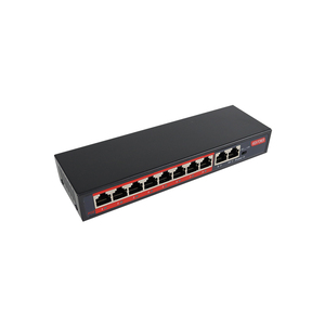 2 Uplink portu ve IPC/LAN Dip anahtarı yönetilmeyen AI PoE anahtarı ile 12-57v 8 port 100M PoE anahtarı - Product Image 5