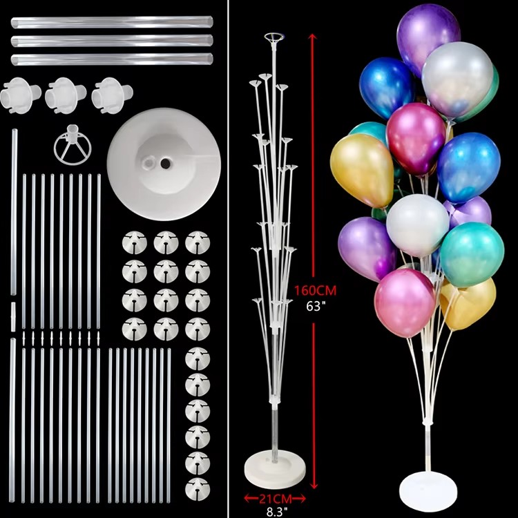 19 Balloon Stand 1.6M (Base 206g) Nouveau Matériel